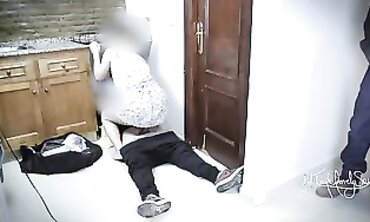 Boyfriend Watches His Mistress Get Screwed by a Plumber