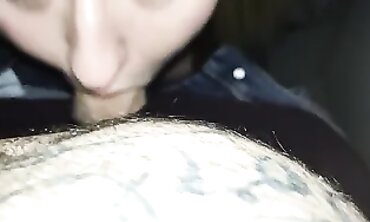 POV: 21-Year-Old MILF Wife Takes a Gloryhole Blowjob