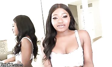 Noemie Bilas First Threesome: Ebony Double Penetration