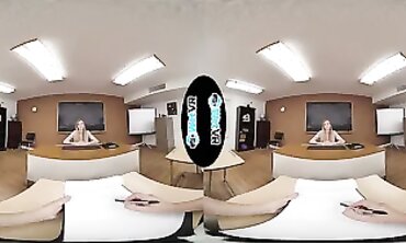 POV: Creepy Professor Humps Petite College Girl In Classroom VR
