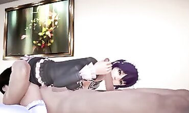 First Motel Experience with Adorable Stepsister in Maid Costume