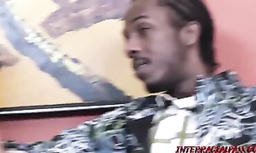 Alyssa Dior Gets Double African Cock Action