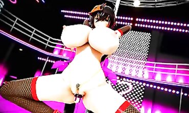 MMD Taihou Gets Rough Public Massage and Vibrator Play