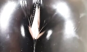 POV Creampie in Leather Pants