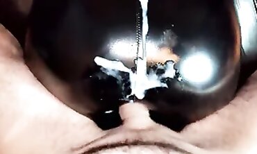 POV Creampie in Leather Pants