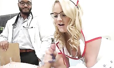 BiPhoria: Doctor and Nurse Satisfy Patient's Hungry Cock in Hospital Threesome