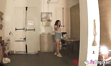 Busty Queen Gets Wooed for Hidden Cam Porno at FAKings Studios