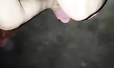 Aged Asian Lady Peeing