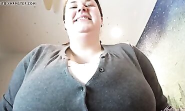 POV: Sweaty BBW Milf Rides Hard in Amateur Teaser