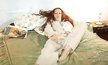 Redheaded MILF Enjoys Solo Masturbation Session