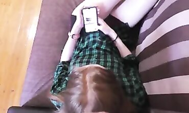 POV Creampie in Stepsister's Red Hair