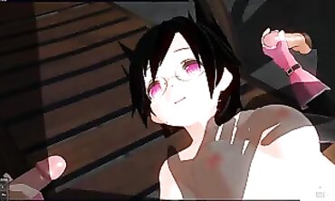 Nana Kozuki Animated Trio Gangbang