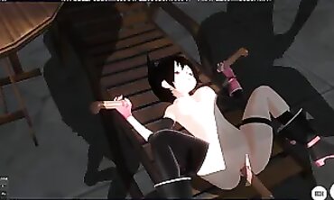 Nana Kozuki Animated Trio Gangbang