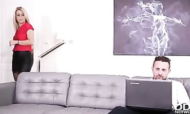Licky Lex Bondaged in Nylon Stockings by Toe-Restrained Bros
