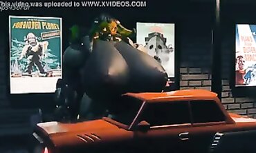 Overwatch Orisa: Giant BBW Robot with Huge Tits and Ass