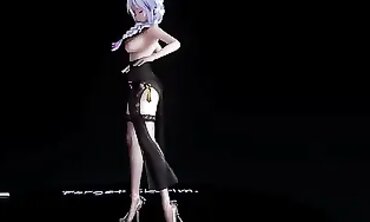 Manga Style Anime Babe Anal Beads Dance and Striptease