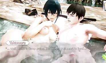 Waifu Academy 158: Brunette Virgin Outdoor Creampie