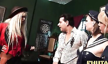 Amy Azurra And Stacey Saran Star In A Wild Group Sex Orgy