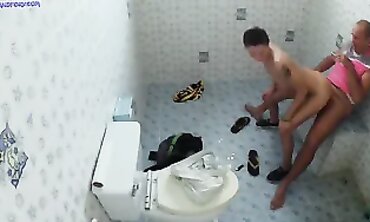 POV Outdoor Shower Fuck-a-Thon with Creampie