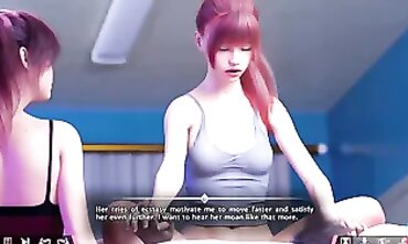 Petite Redhead FFM Threesome in 3D Gameplay Roleplay