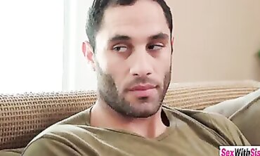 Petite Blonde Stepsis Gives Stepbro POV Blowjob