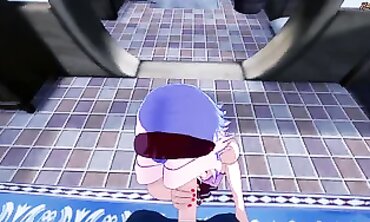 Sakura POV: Wall Doggystyle and Creampie