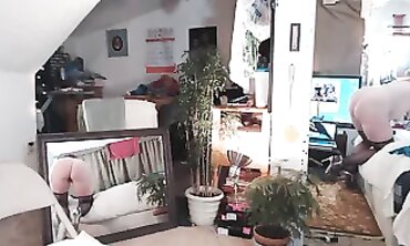 Shapely Redhead MILF DawnSkye Masturbates in Underwear