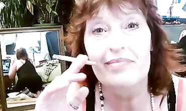Dawn Skye: Smoking Solo Masturbation Session
