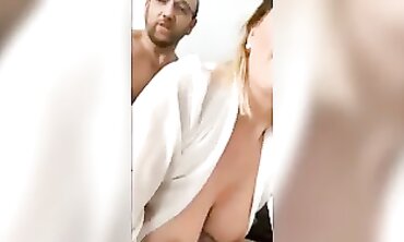 French MILF Takes a Deep Throat Blowjob and Creampie