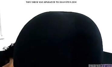 Oiled Ebony Tease Turns Into Deep Doggystyle BBC Action