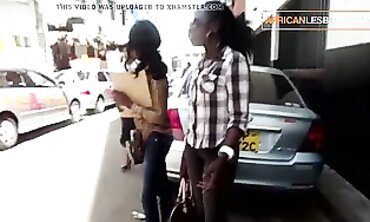 Black Lesbians Pick Up And Fuck In A Public Restroom