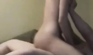 POV Threesome: Big Tits Grinding to a Creampie Finish