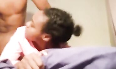 Hot African Lovers in Passionate Doggystyle Action