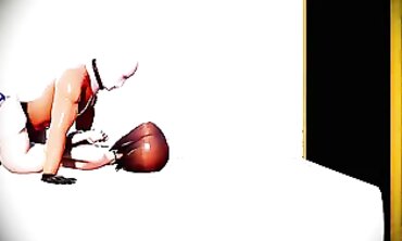 MMD Maho Nishizumi Gets Roughly Drilled During Her Period