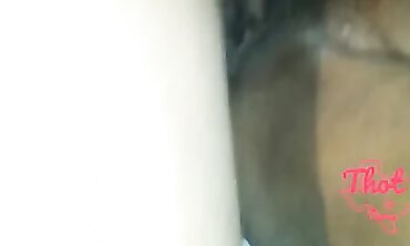 BBC Threesome: Dark-Hued MILF Shares Creampie with Boyfriend