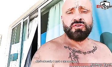 German Tourist Picks Up Redhead For A Public Blowjob