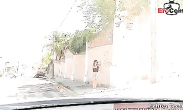 German Tourist Picks Up Redhead For A Public Blowjob