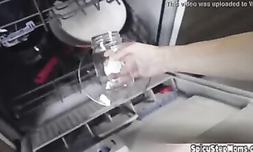POV: Busty Blonde MILF Stepmom Serves Her King