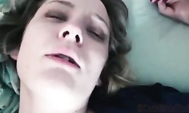 Exhausted Step Mom Gets Smashed By Step Son-in-Law
