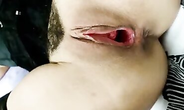 British Brunette MILF Housewife Shows Gaping Cunt