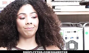 Ebony Shoplifter Mia Gets Slapped And Screwed By Security
