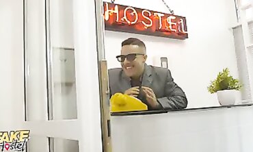Nikki Fox Gets Plowed by Motel Manager and His Friend
