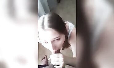 POV Blowjob With Busty Ash-Blonde Juicy