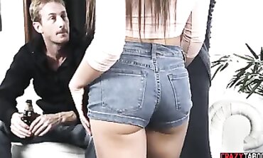 Lily Adams Seduced by Her Stepdad's Massive Cock