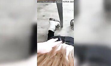 Petite French Amateur Gets Handjob and Blowjob