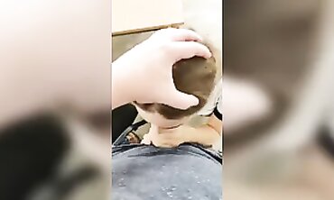 Petite French Amateur Gets Handjob and Blowjob