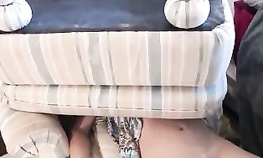 Step Mom Stuck Under Ottoman POV