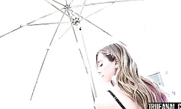 Petite Blonde Haley Reed Gets Anal Creampie