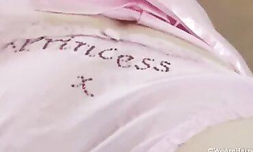 Hazel's Hairy Pussy Gets Beaded