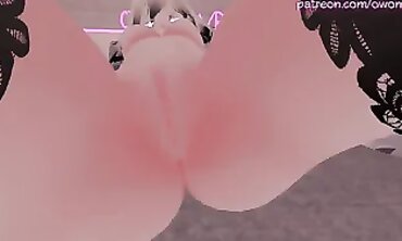 POV Striptease: Face Fucking with a Dildo